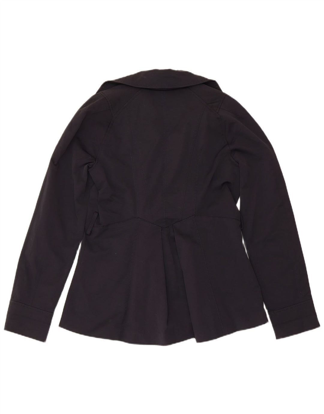 ZARA ženski graškasti kaput UK 12 srednje tamnoplavi pamuk