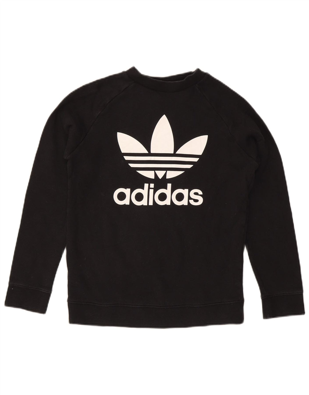 Adidas ženski džemper s grafičkim motivima UK 12 srednje crne boje