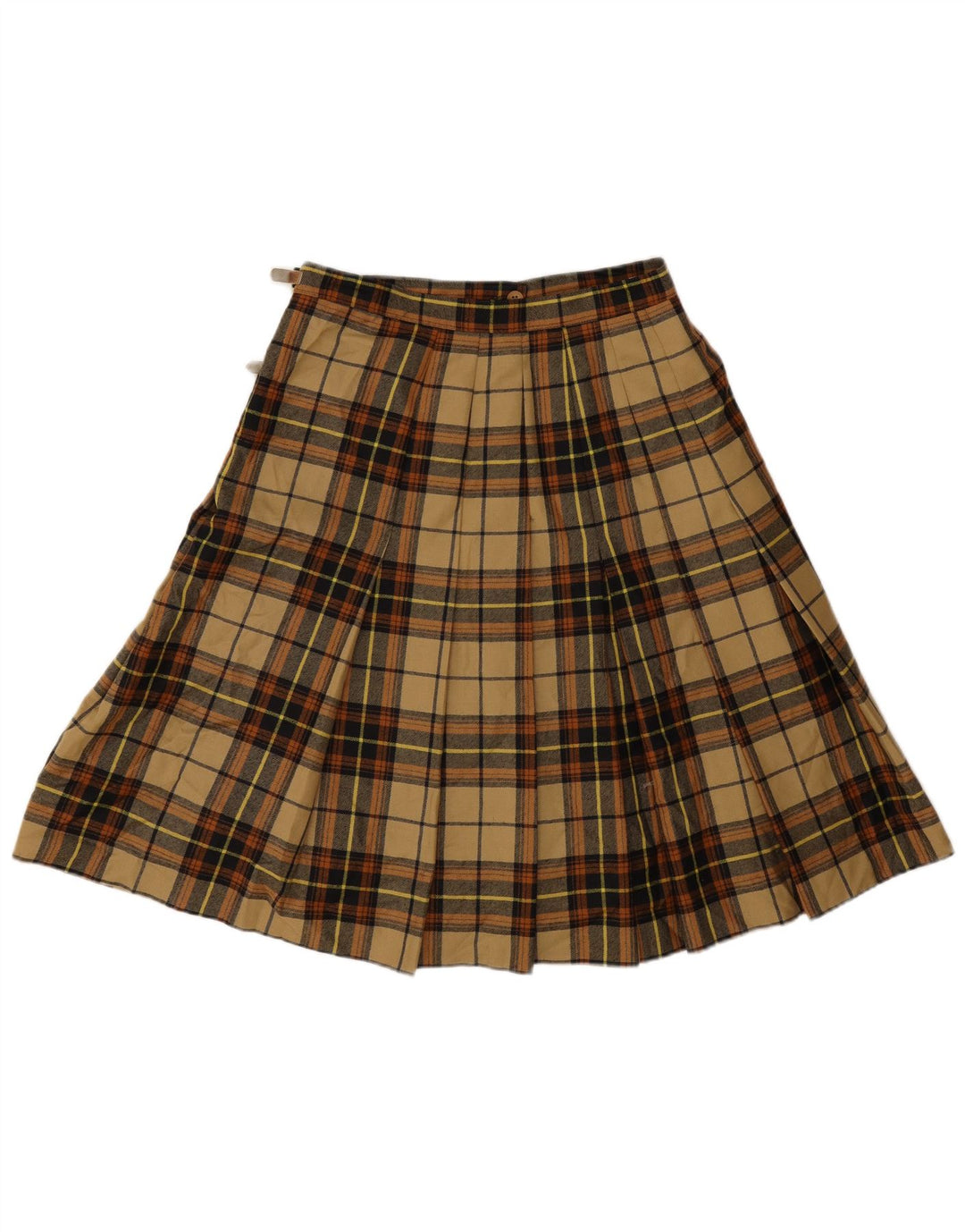 Gino Sartore ženska suknja na omot IT 42 srednje W28 bež karirana vuna