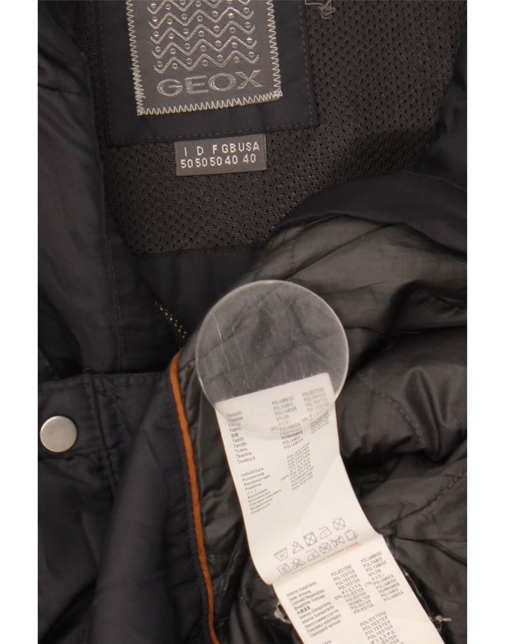 Geox muška pomoćna jakna s kapuljačom UK 40 Large tamnoplavi poliamid