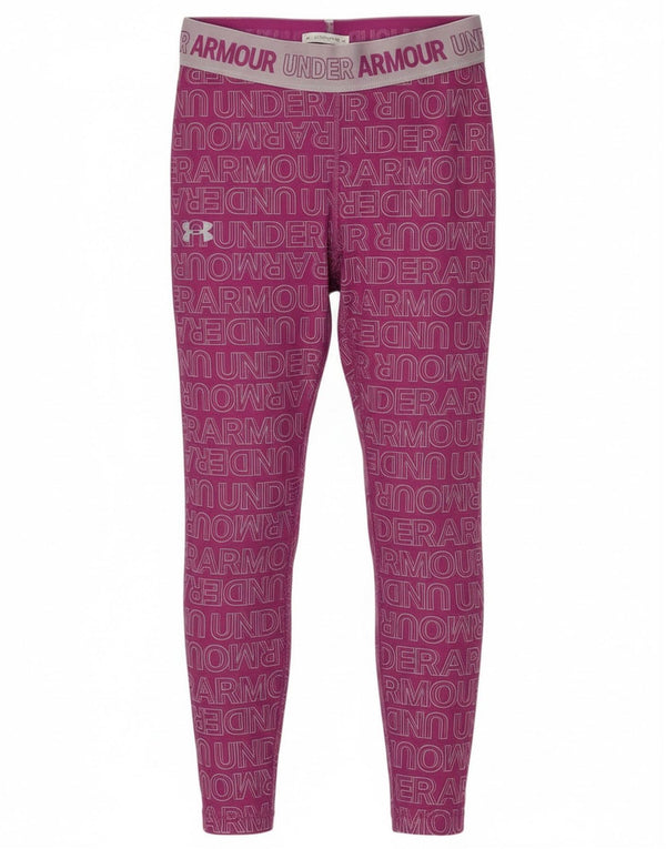 Under Armour Tajice za djevojčice Graphic 11-12 Years Large Pink Colourblock