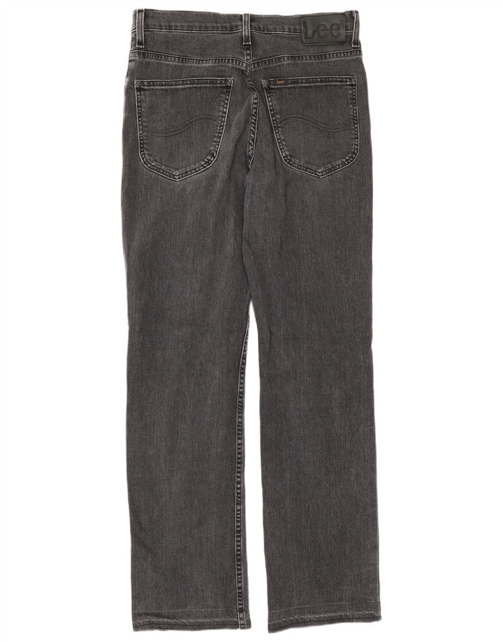 Lee Mens Brooklyn Straight Jeans W32 L34 Sivi pamuk