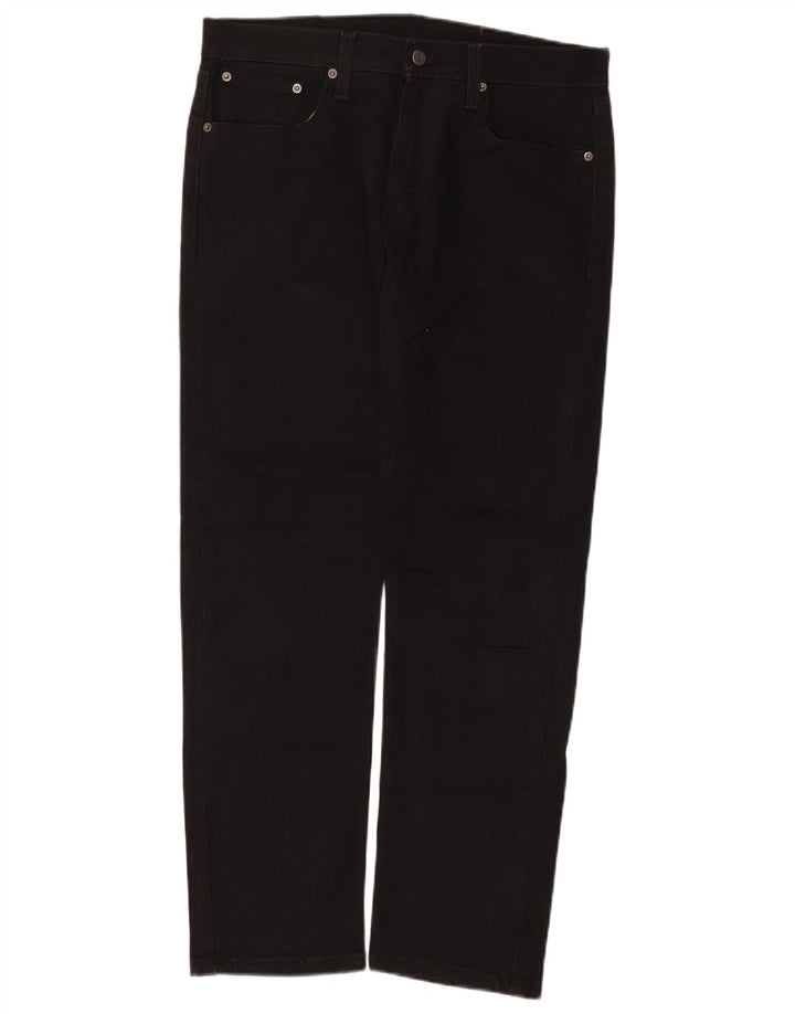 Levi's muške 502 sužene traperice W32 L30 crni pamuk