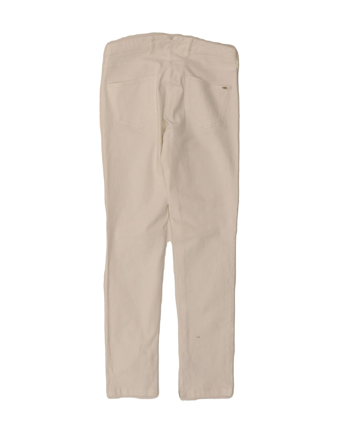 MASSIMO DUTTI Womens Crop Slim Jeans EU 38 Small W28 L28 White Vintage Massimo Dutti and Second-Hand Massimo Dutti from Messina Hembry 