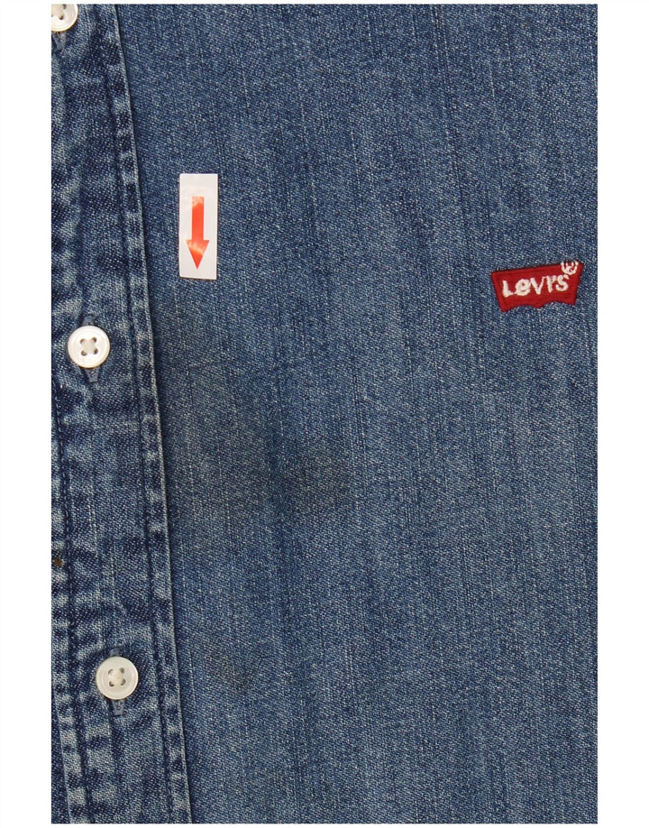 Levi's muška traper košulja XL plavi pamuk
