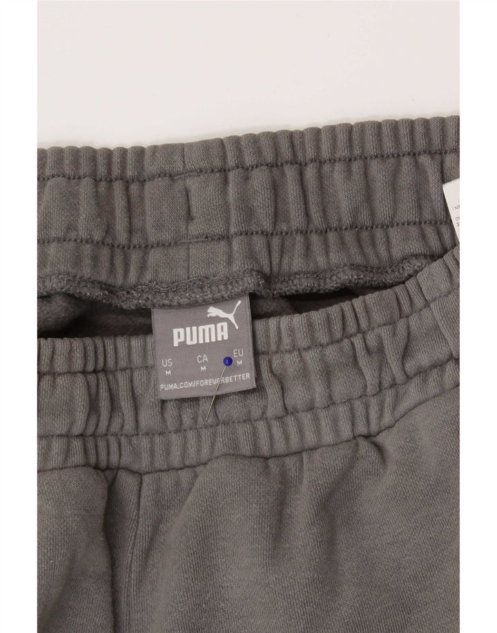 Puma muške trenirke Hlače Joggers srednje sive boje, pamuk