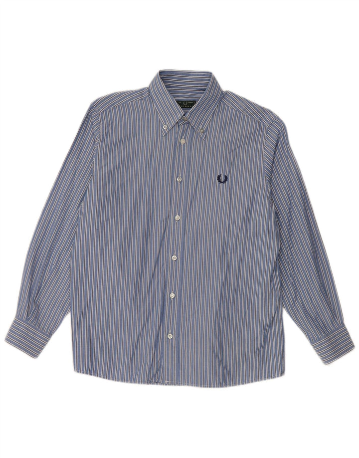 Fred Perry majica za dječake 9-10 godina, pamuk s plavim prugama