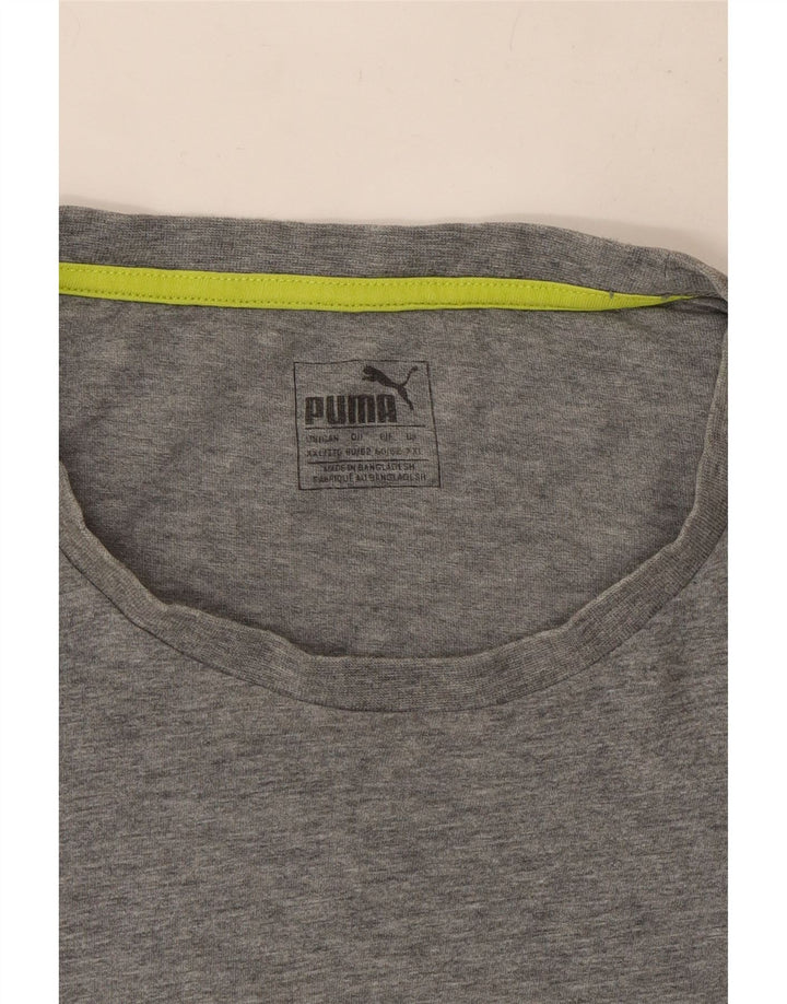 Puma muška majica kratkih rukava s grafičkim motivima 2XL siva s pjegama