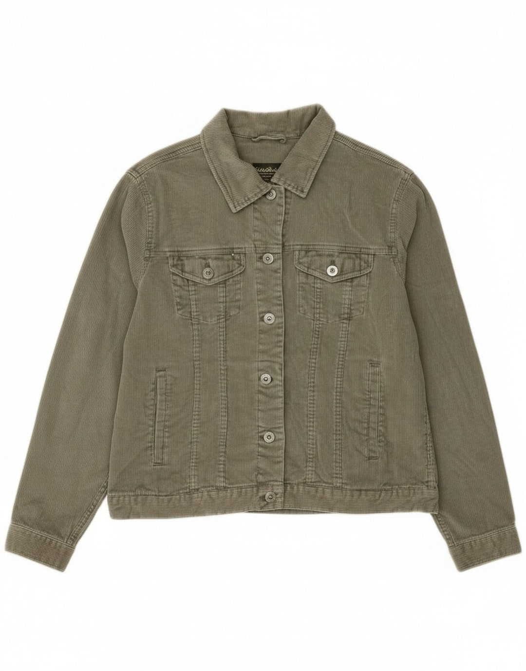 Eddie Bauer Ženska jakna od samta UK 16 Veliki zeleni pamuk