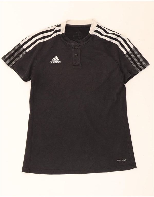 Adidas ženska majica kratkih rukava Aeroready UK 8/10 mala crna pamuk u boji