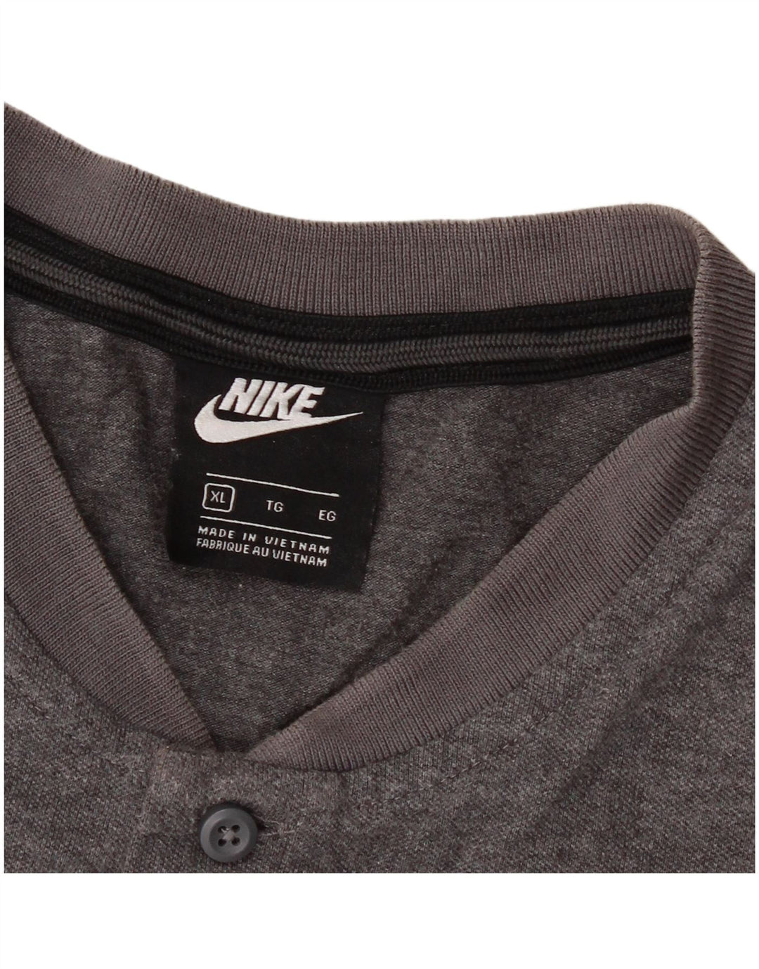 NIKE Mens Inter Milan T-Shirt Top XL Grey Cotton