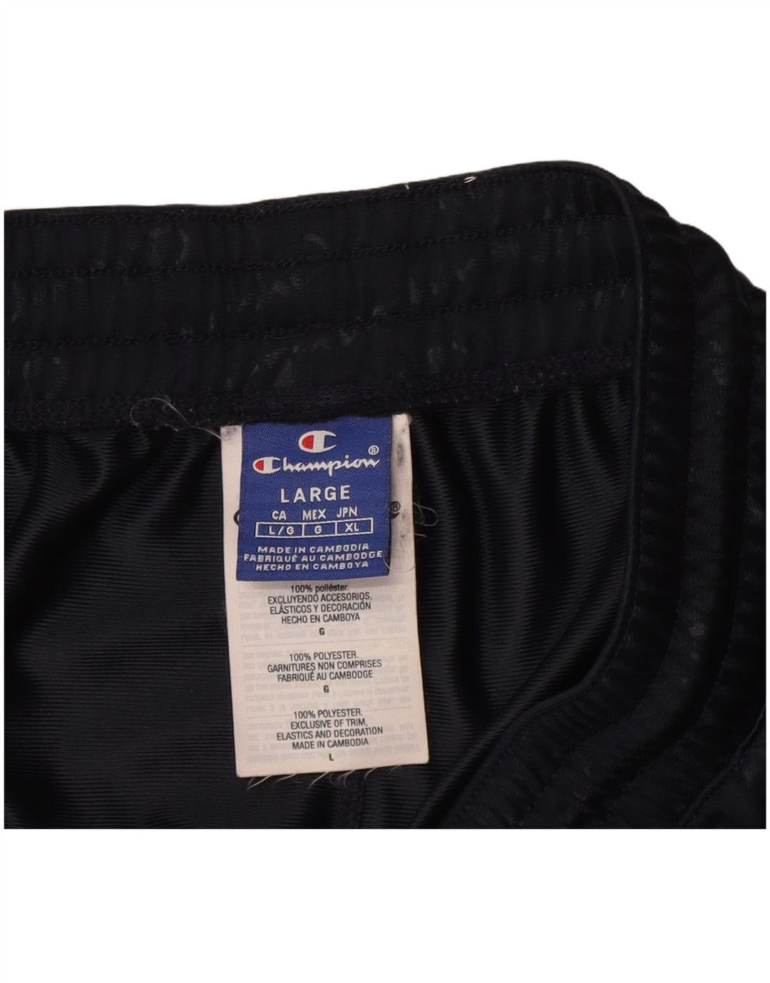 Champion muške grafičke trenirke Hlače Joggers Veliki tamnoplavi poliester