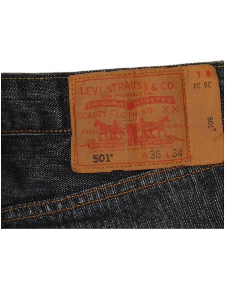 Levi's muške 501 ravne traperice W36 L27 plave