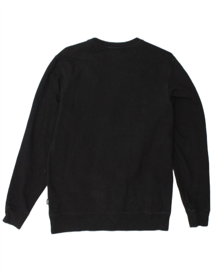 VANS Mens Graphic Sweatshirt Jumper Small Black Cotton