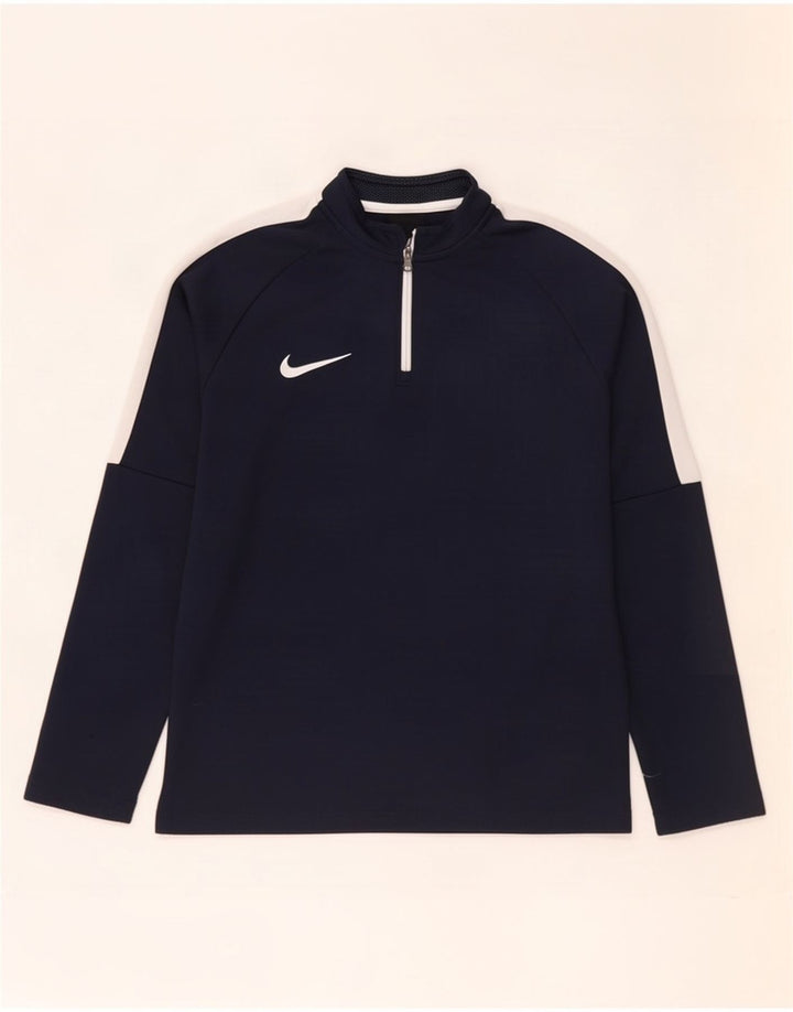 Nike Boys Dri Fit Pullover Top Trenirka 10-11 Years Medium tamnoplava