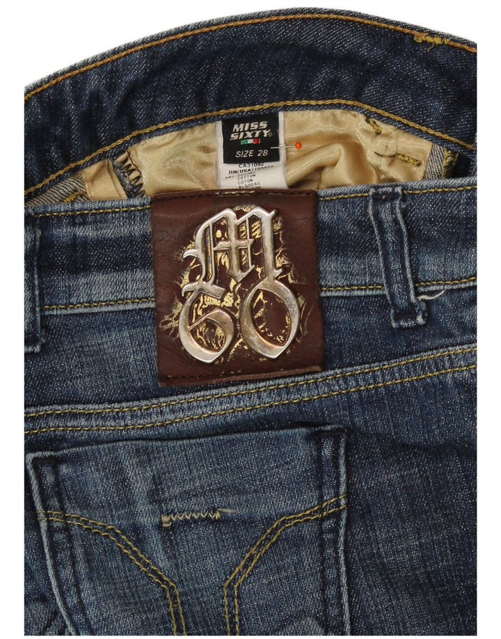 MISS SIXTY Ženske uske traperice niskog struka W28 L29 Plavi pamuk