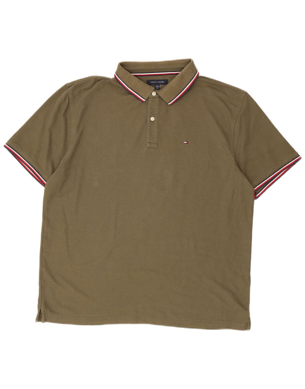 Tommy Hilfiger muška polo majica standardnog kroja 2XL kaki pamuk