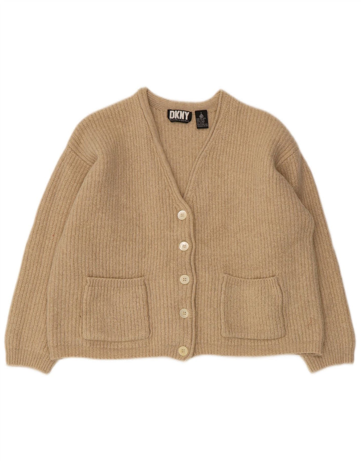 Dkny ženski prekomjerni džemper UK 10 Small Beige Wool