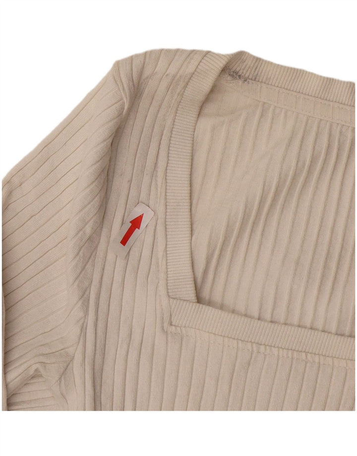Zara ženski kratki rukav dugih rukava UK 10 Small Beige