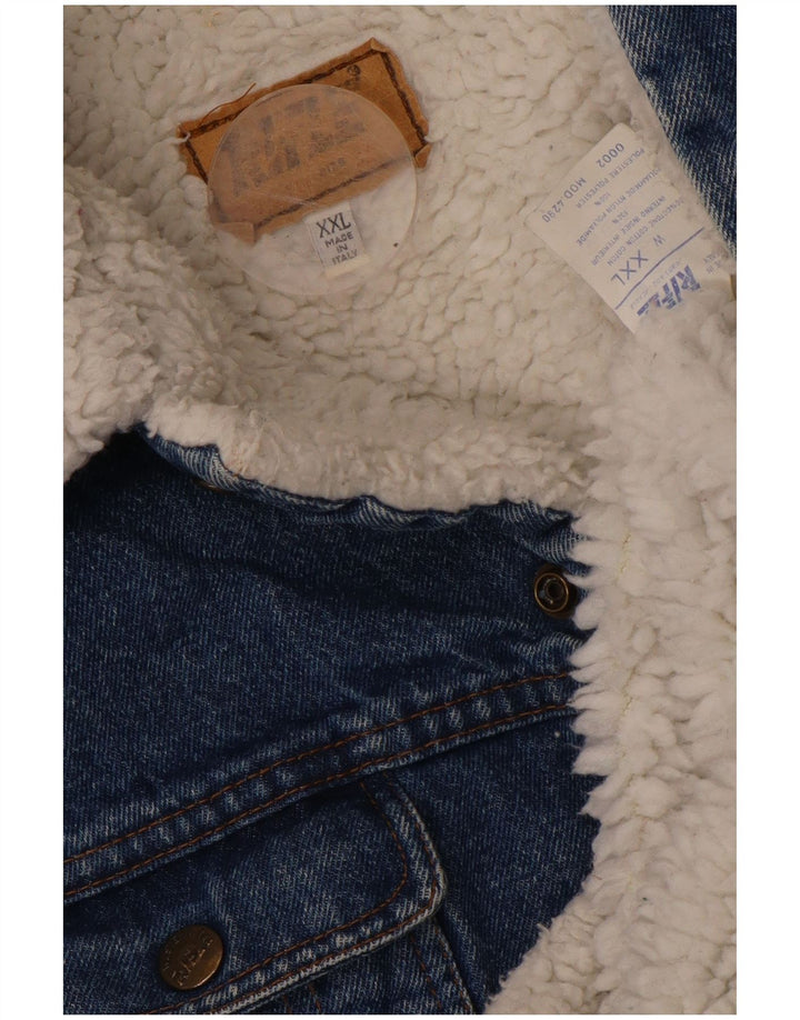 RIFLE muška Sherpa traper jakna UK 44 2XL plavi pamuk