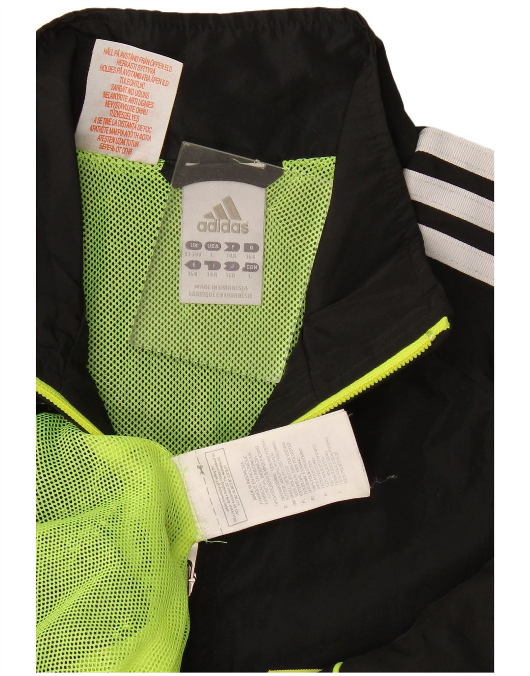 Adidas Boys Graphic Trenirka Gornja jakna 13-14 godina velika crna poliester
