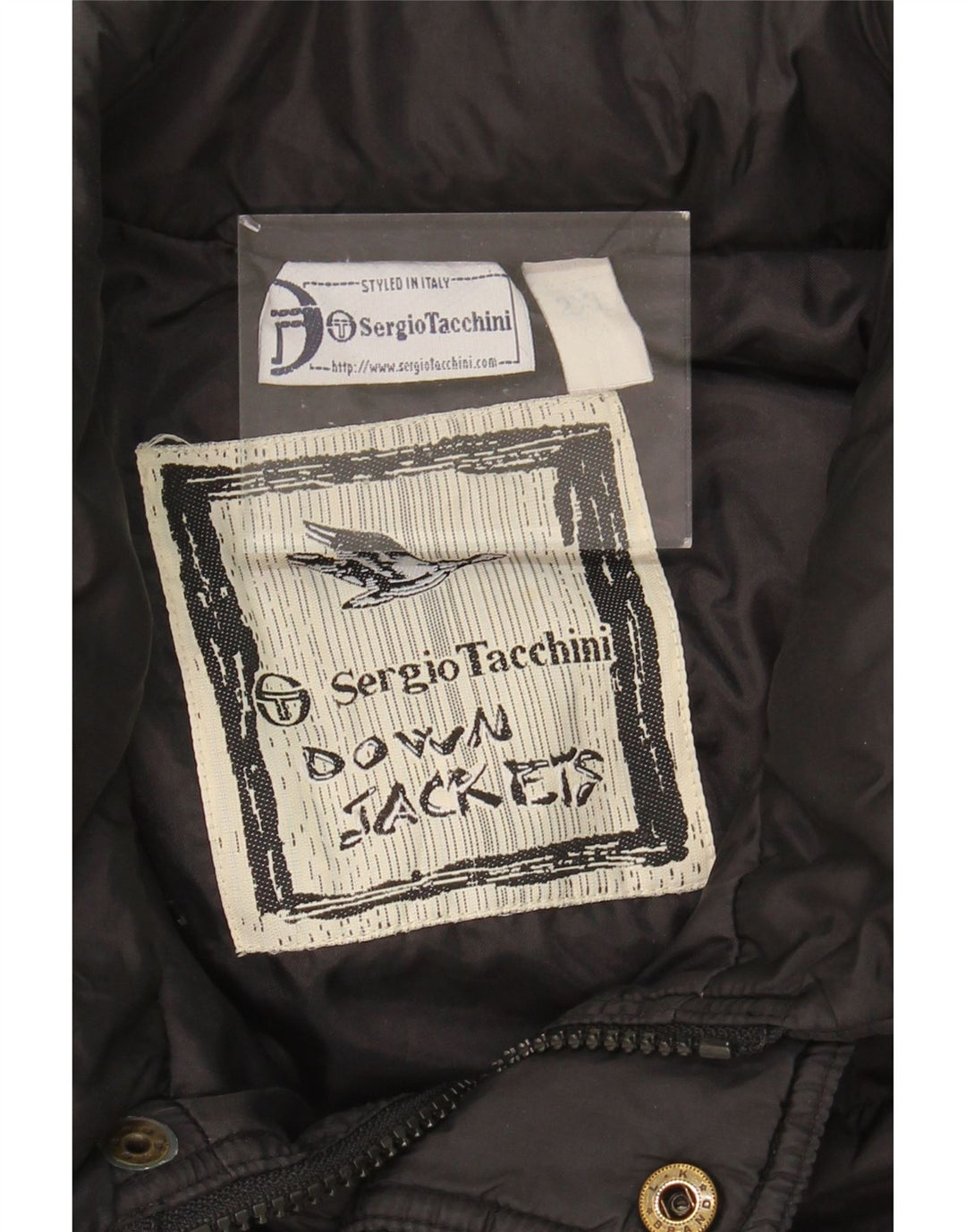 SERGIO TACCHINI Mens Padded Jacket UK 44 2XL Black