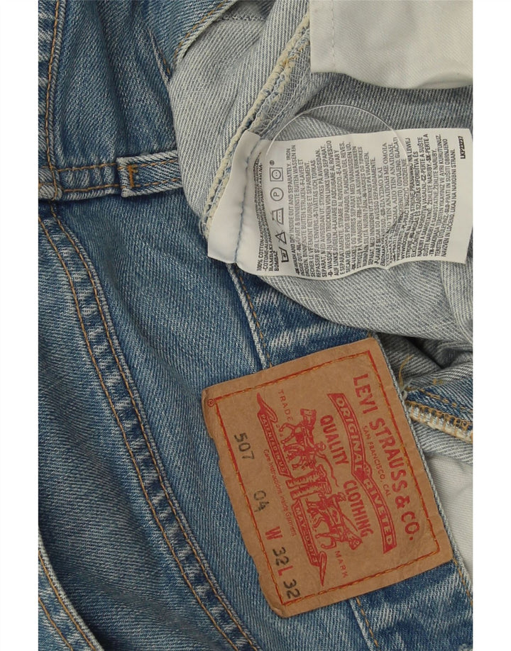 LEVI'S Muške 507 Bootcut traperice W32 L32 Plavi pamuk