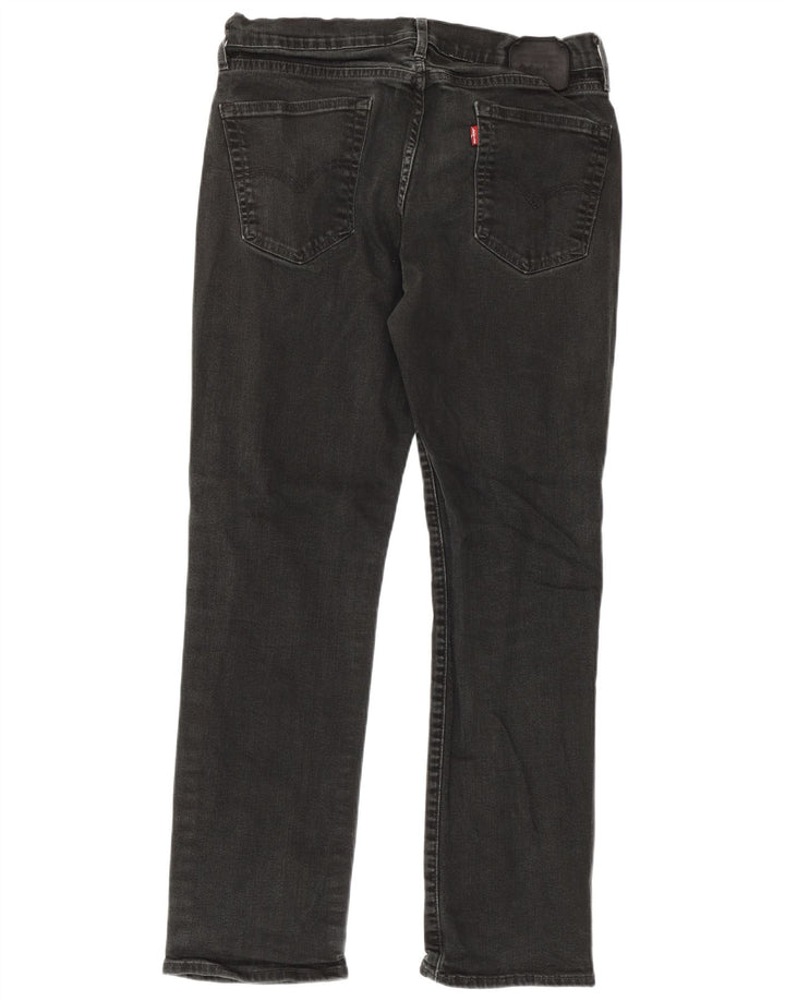 Levi's muške ravne traperice W33 L30 crni pamuk