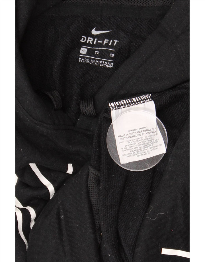 Nike Ženska majica s kapuljačom Graphic Oversized UK 18 XL crni poliester