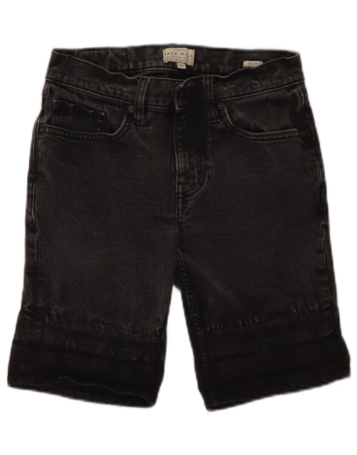 Jack Wills Ženske uske traper kratke hlače W28 srednje crne