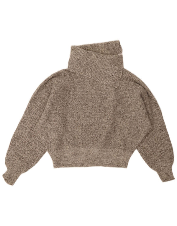 BAGARRY Ženski kratki pulover s rol ovratnikom UK 14 Velike sive mrlje