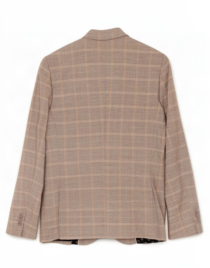 River Island muška uska jakna sa 2 gumba UK 38 srednje siva karirana