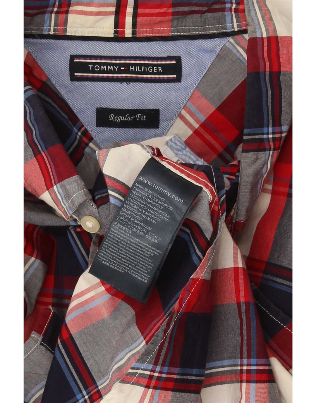 Tommy Hilfiger muška košulja standardnog kroja, srednje raznobojni karirani pamuk