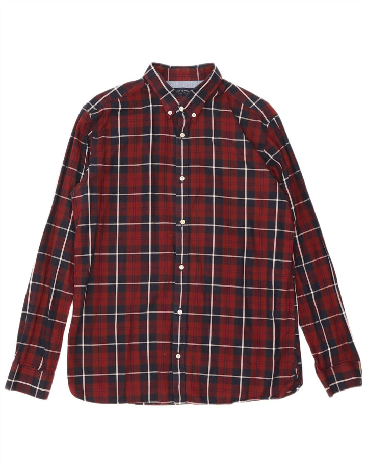 Jack & Jones muška košulja XL bordo karirani pamuk