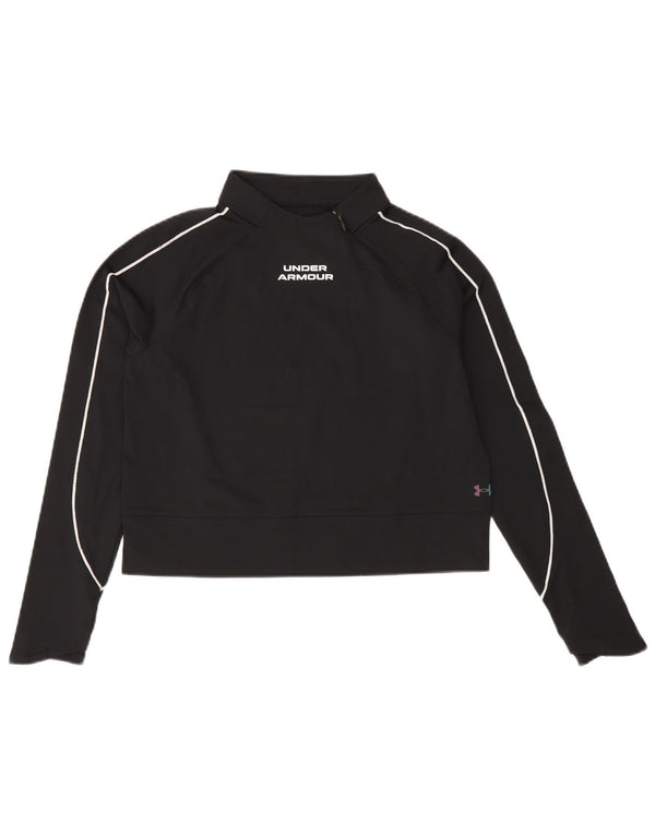 UNDER ARMOUR Ženski Cold Gear kratki džemper UK 10 Mala crna