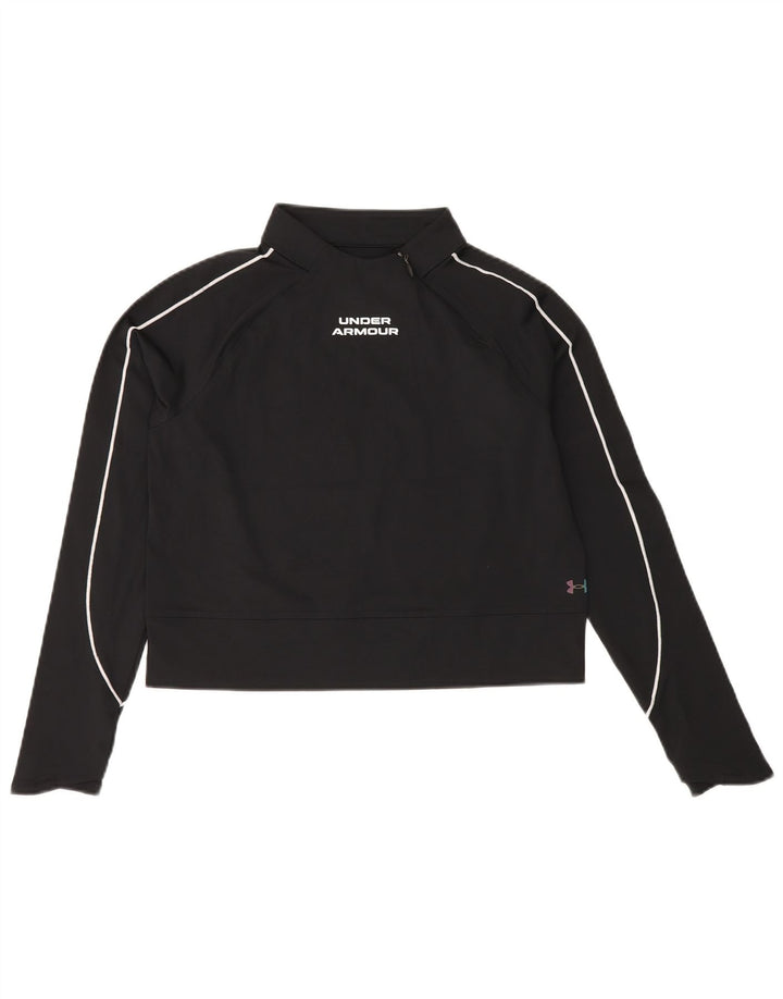 UNDER ARMOUR Ženski Cold Gear kratki džemper UK 10 Mala crna