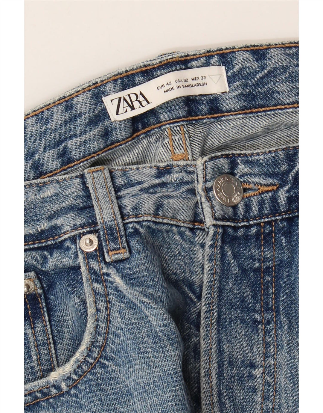 Zara muške ravne traperice EU 42 Large W32 L27 Plave