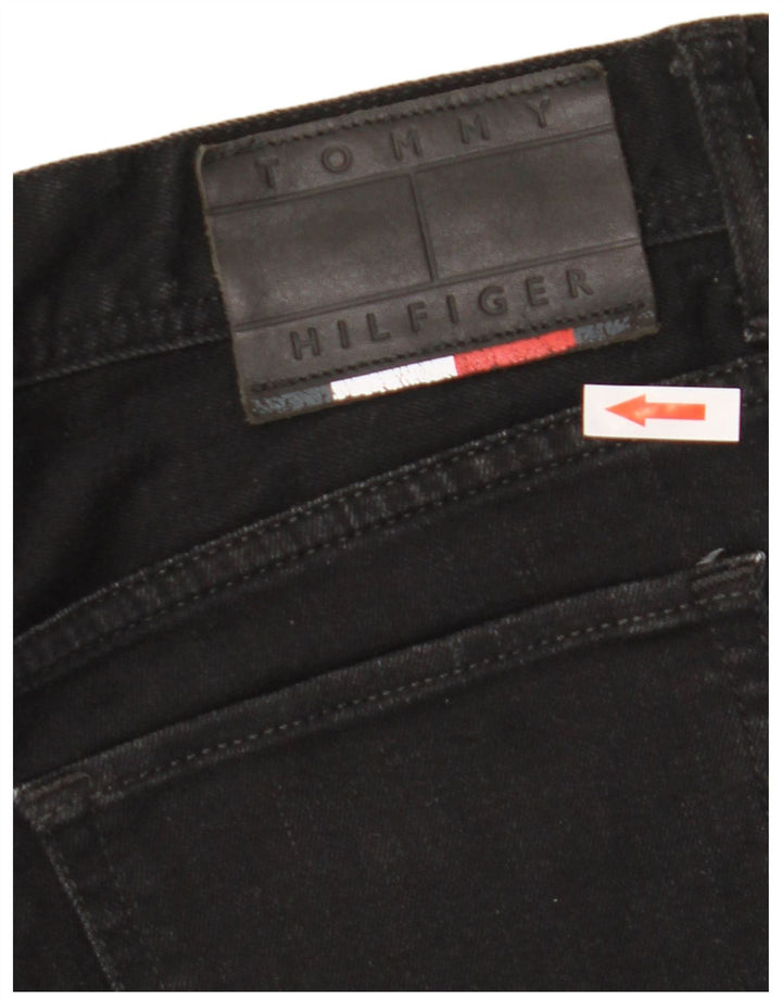 Tommy Hilfiger muške Bleecker uske traperice W32 L30 crni pamuk