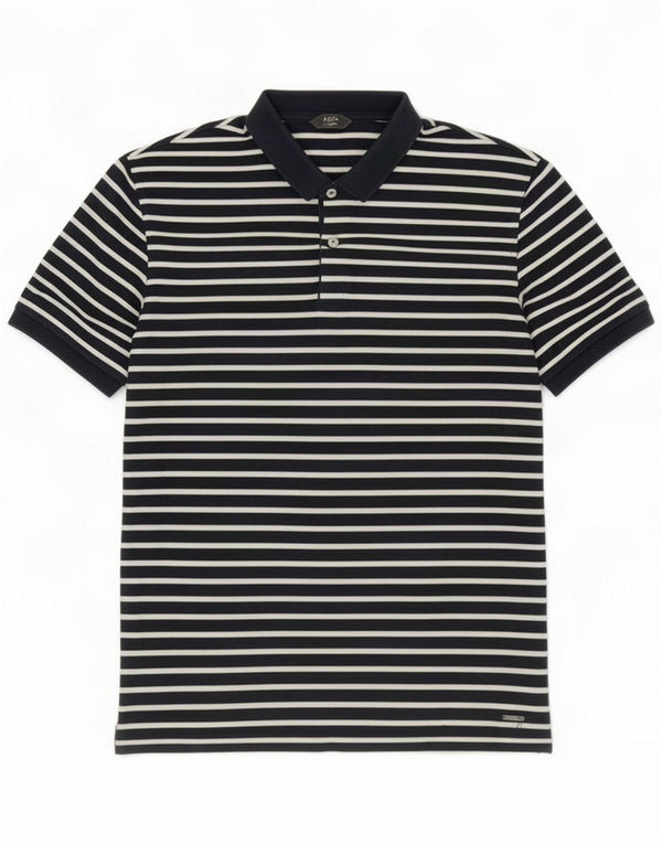Massimo Dutti muška polo majica XL tamnoplavi pamuk na pruge