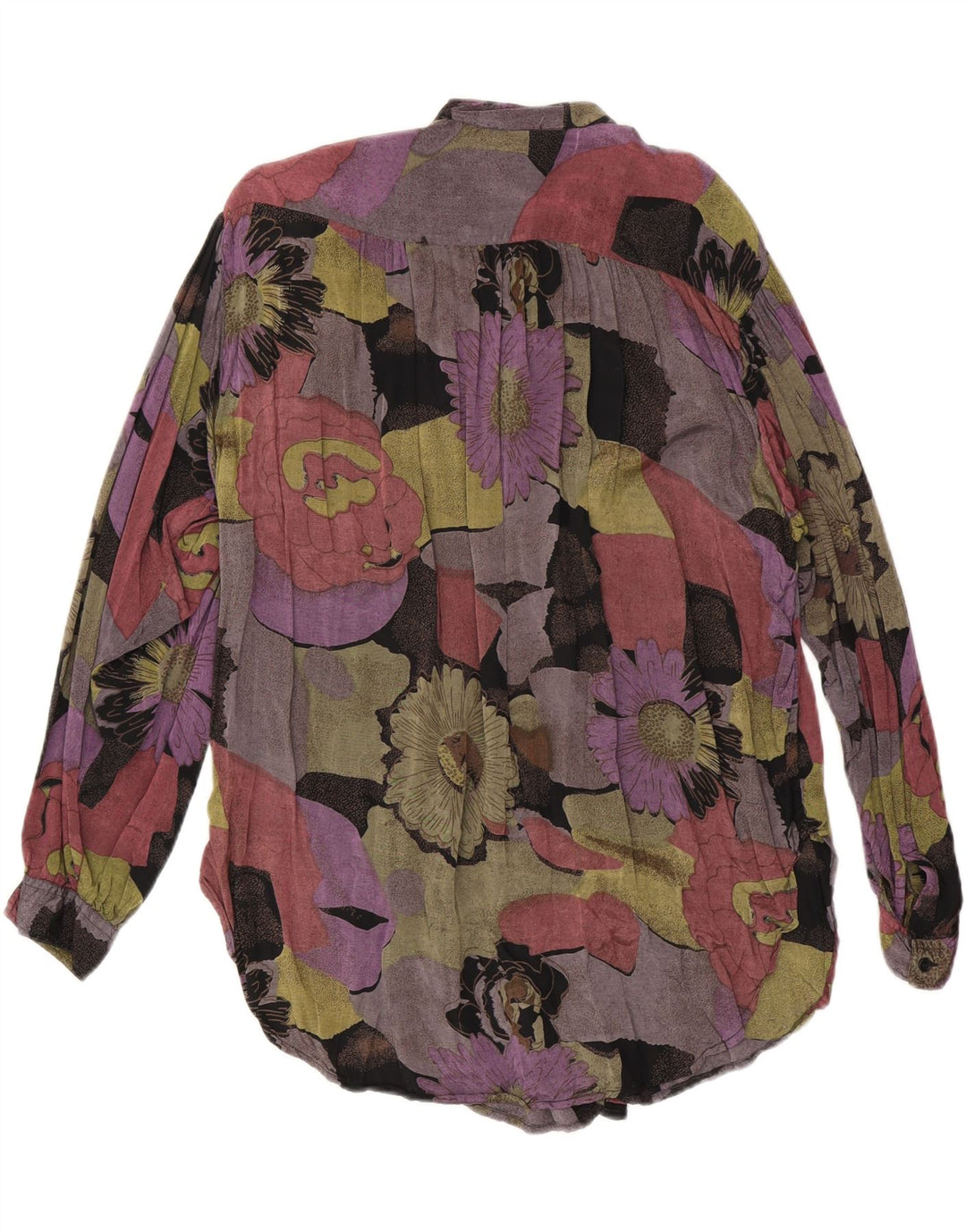 VINTAGE Ženska dugačka košulja bluza EU 36/38 srednje raznobojna cvjetna