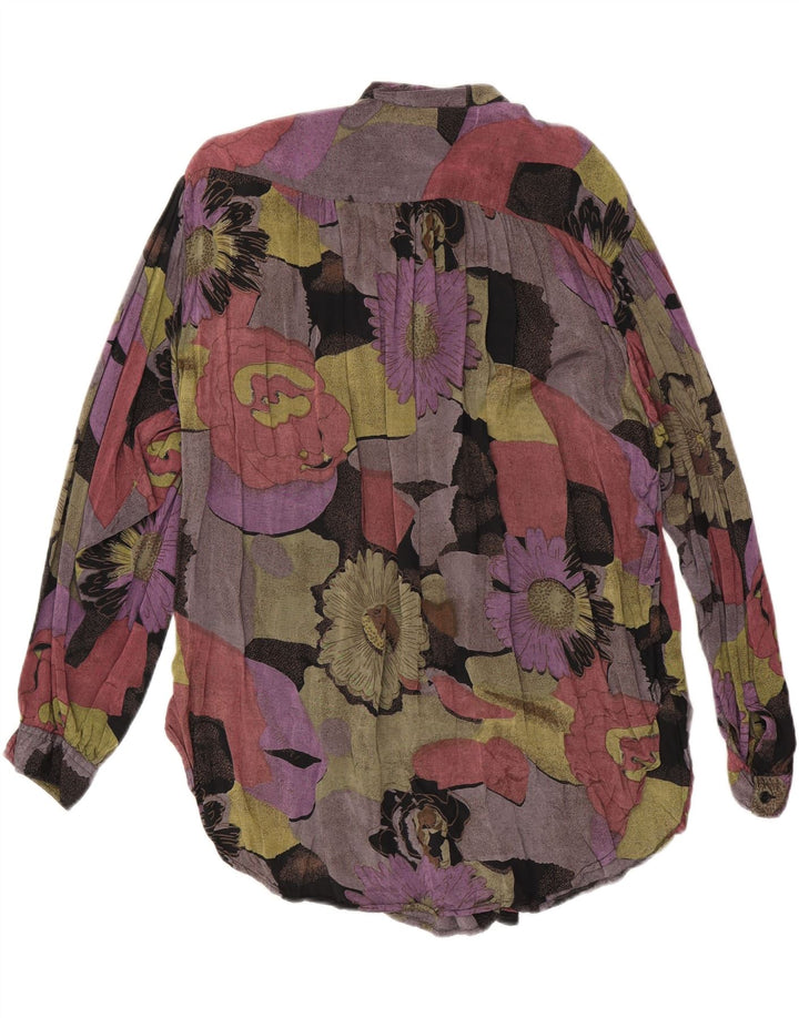 VINTAGE Ženska dugačka košulja bluza EU 36/38 srednje raznobojna cvjetna