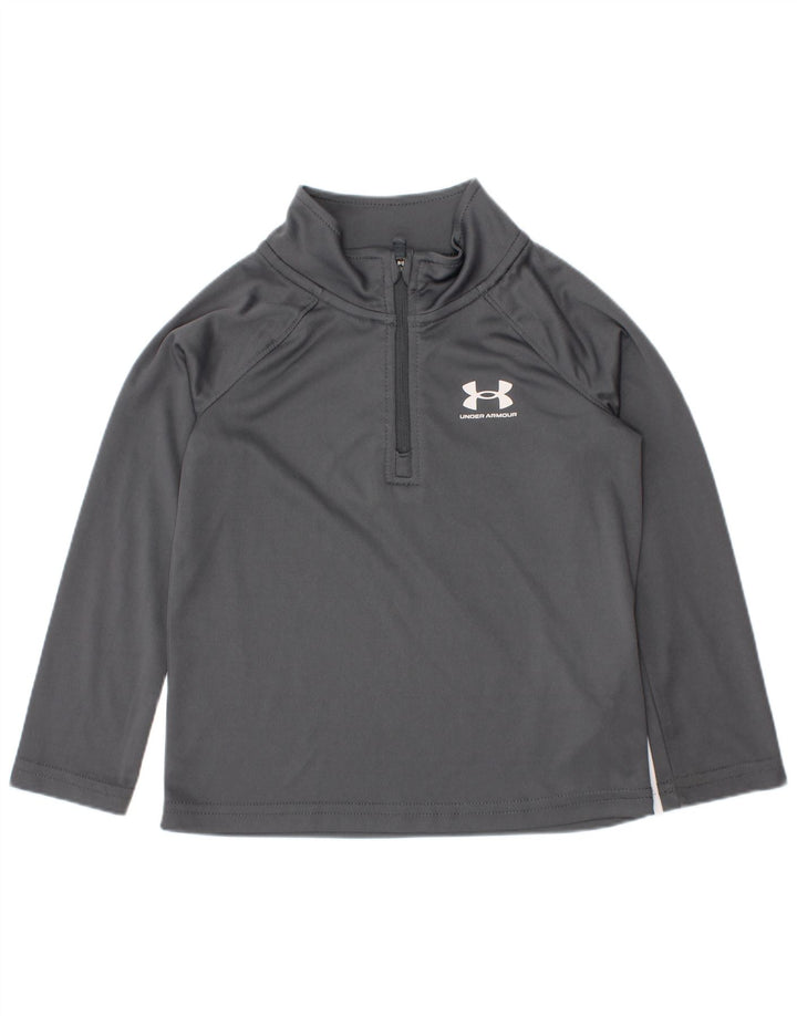 Under Armour Gornja majica s izrezom i trenirkom za dječake, 2-3 godine, siva od poliestera