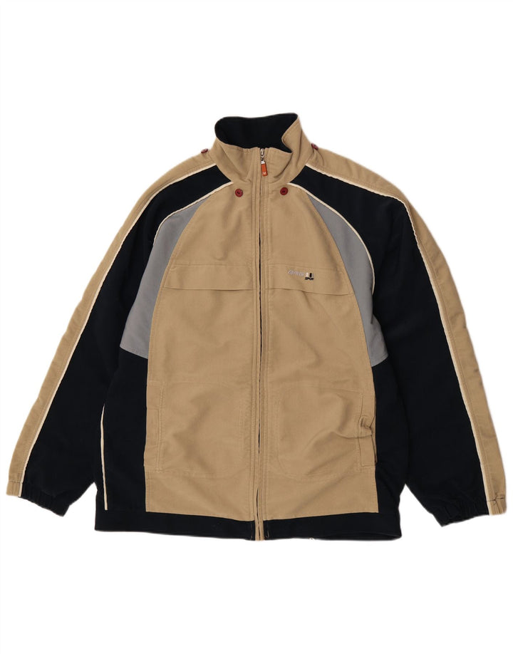 Brugi muška jakna od samta UK 40 Large Beige Colourblock Poliester
