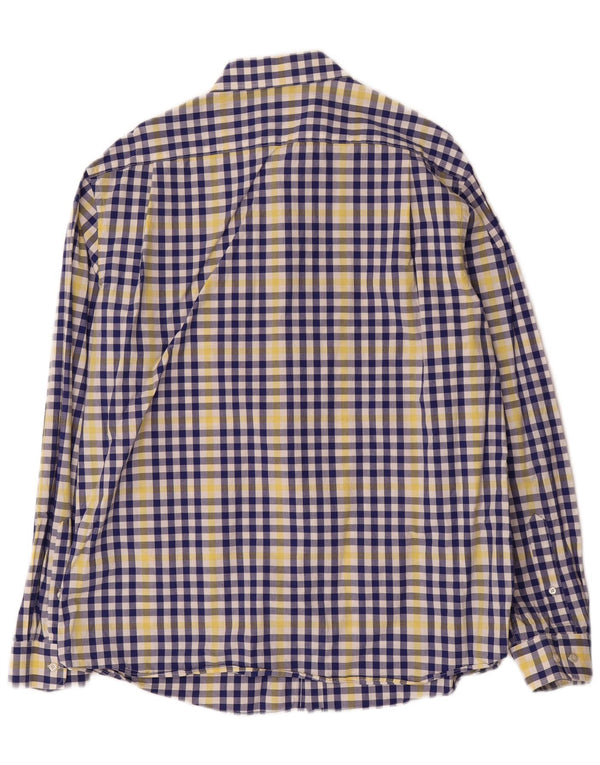 Tommy Hilfiger muška uska košulja veličina 17 1/2 XL plavi karirani pamuk