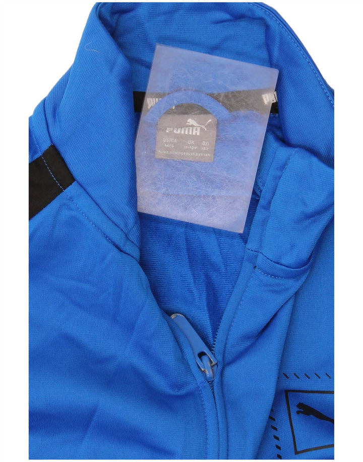 PUMA Boys Graphic Trenirka Gornja jakna 11-12 godina plave boje