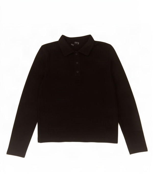 Zara ženska polo majica dugih rukava UK 14 srednje crna