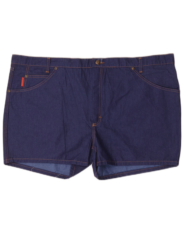 Crown Womens Denim Shorts 4XL W46 Navy Blue