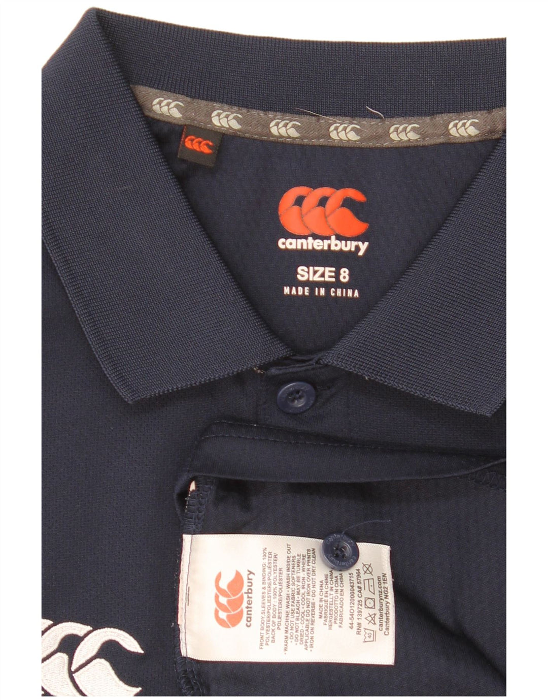 Canterbury ženska polo majica UK 8 mala tamnoplava poliester