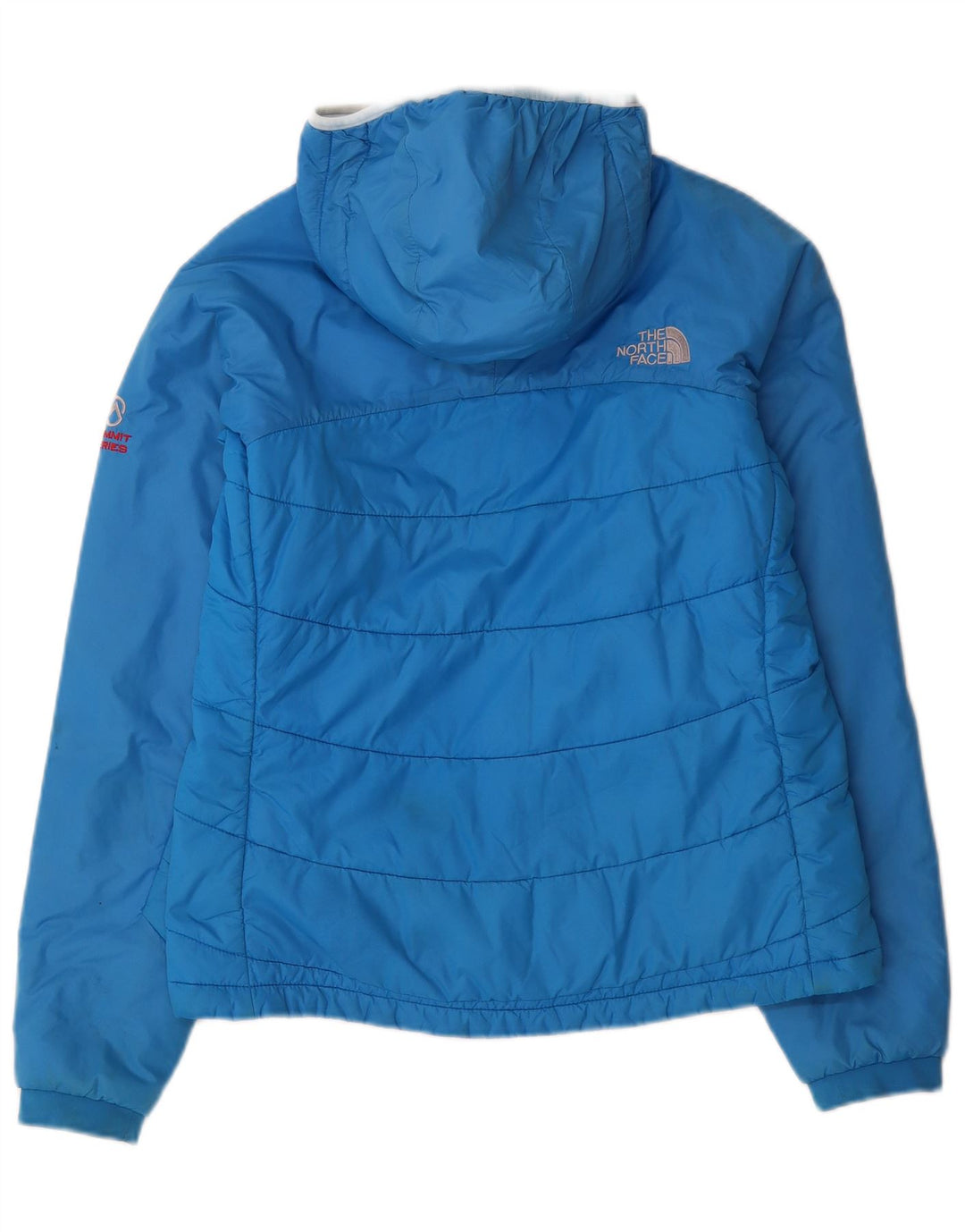The North Face ženska podstavljena jakna s kapuljačom UK 12 srednje plavi najlon