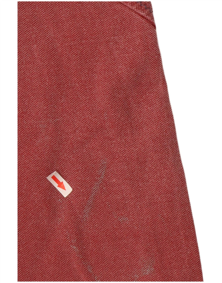 FAT FACE Srednje crveni pamuk, muški džemper s izrezom i patentnim zatvaračem